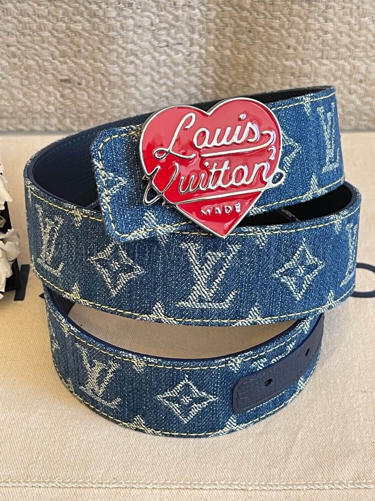 100% Original Louis Vuitton Denim Gürtel Nigo reversible 100% Original Louis Vuitton Denim Gürtel Nigo reversible